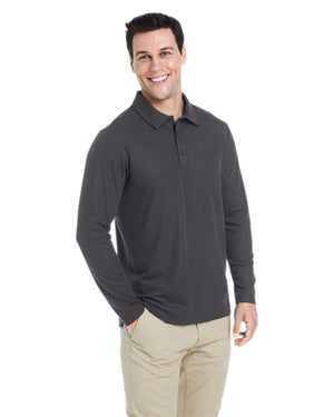 Core365 Men's Fusion ChromaSoft™ Long-Sleeve Pique Polo