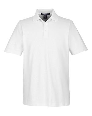 CrownLux Performance™ Men's Plaited Polo - White