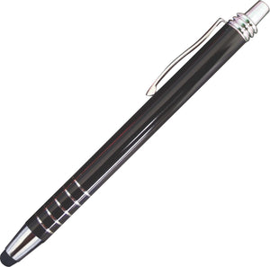 Civic Aluminum Coil Soft Stylus Pen - CM1104 - Black