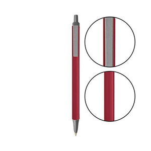 Metallic Red BIC® Clic Stic® Pen - Metallic Red With Silver