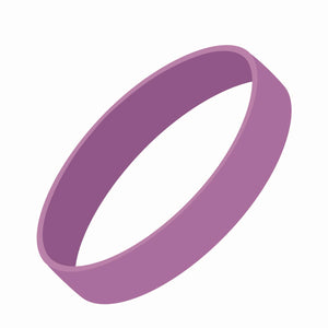 Silicone Wrist Bands- Debossed - CM2050_DEB - Purple