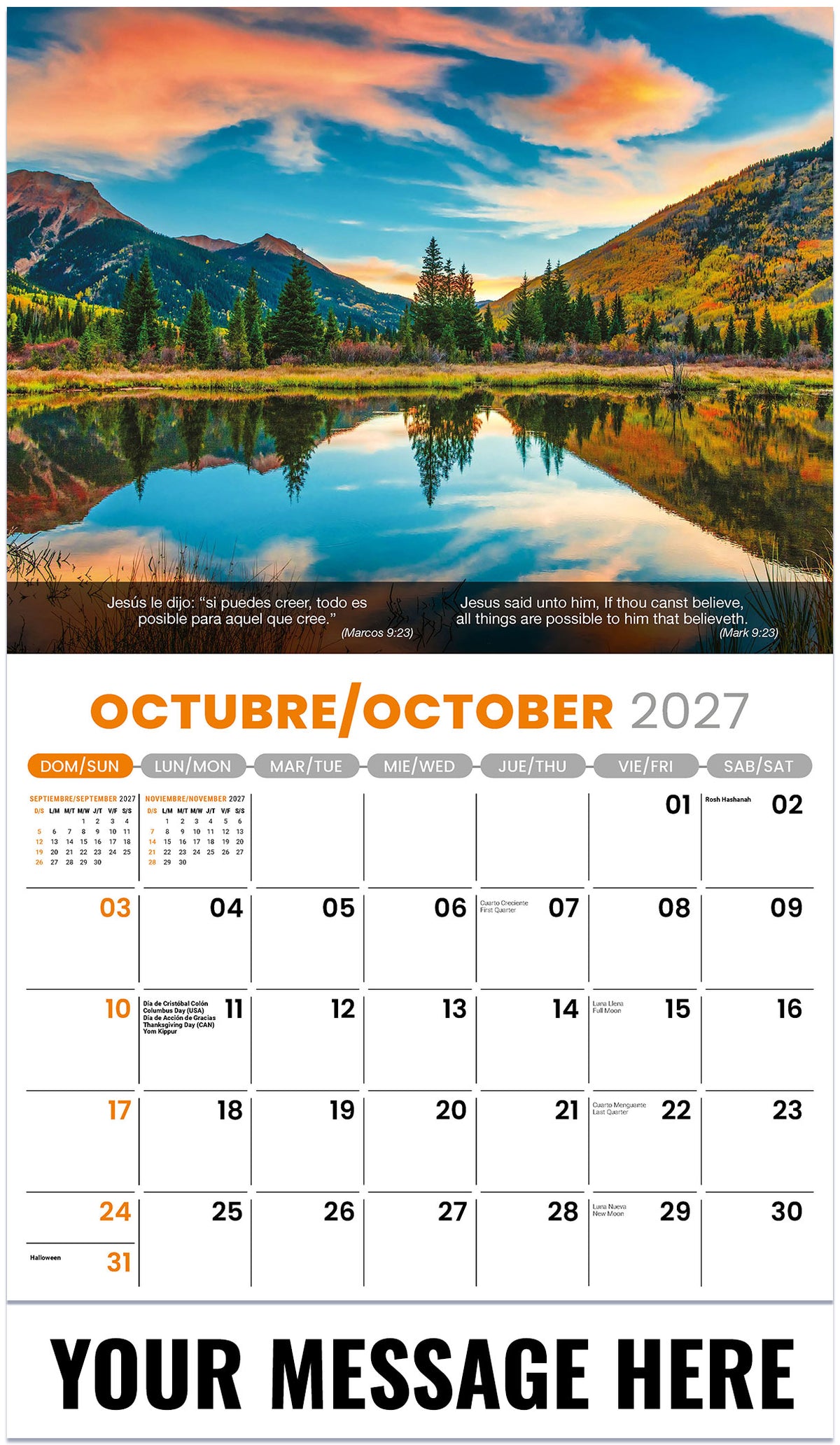 Faith Passages (Bilingual) - 2027 Promotional Calendar