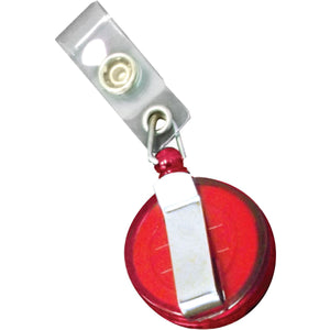 Retractable Badge Holder - Red