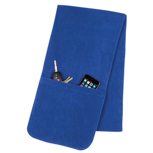 Fleece Scarf With Pockets - Royal Blue