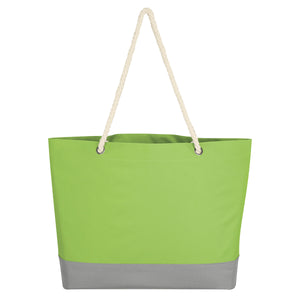 Boca Tote Bag With Rope Handles - Lime