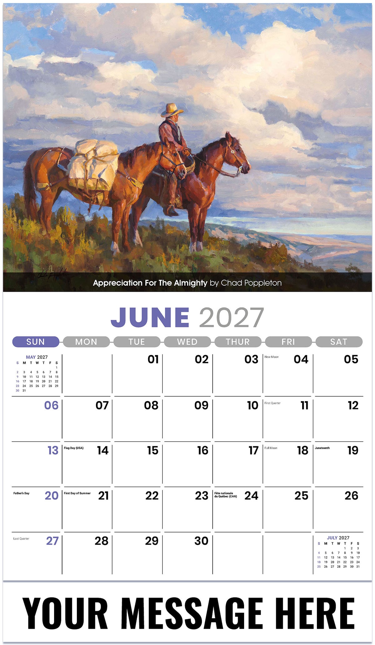 Spirit of the West - 2027 Promotional Calendar