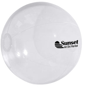 16" Beach Ball - HT_750 - Translucent Clear