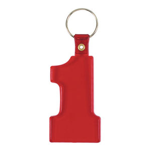 Number 1 Flexy Key Tag - CM2073 - White