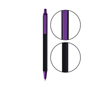 Black BIC® Clic Stic® Pen - Black With Purple