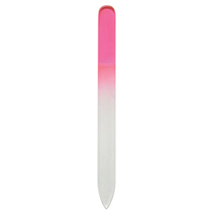 Glass Nail File In Sleeve - Pink