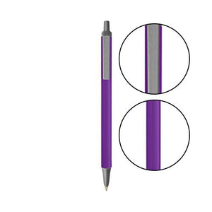 Purple BIC® Clic Stic® Pen - Purple With Silver