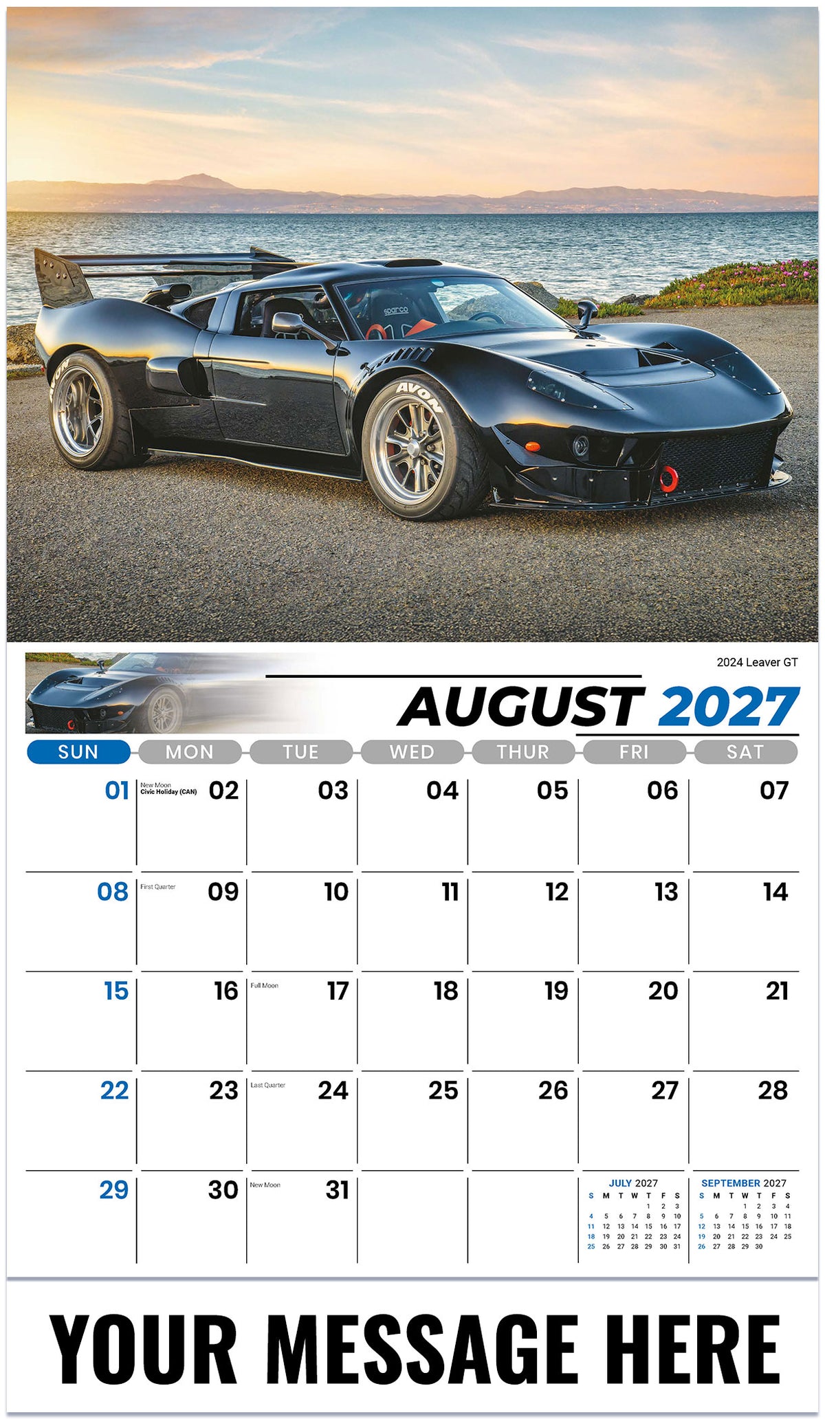 Exotic Cars - 2027 Promotional Calendar