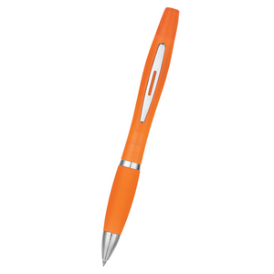 Twin-Write Pen With Highlighter (Translucent Orange)