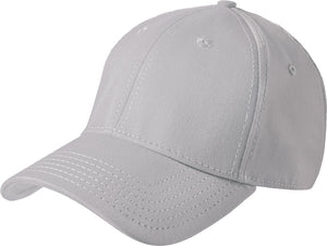 NEW ERA® Structured Stretch Cotton Cap - Custom Embroidered - NE1000 (Gray)