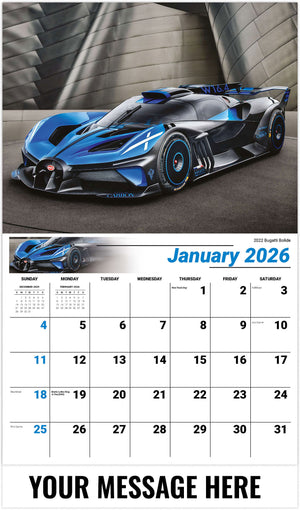 Exotic Cars - 2026 Promotional Calendar