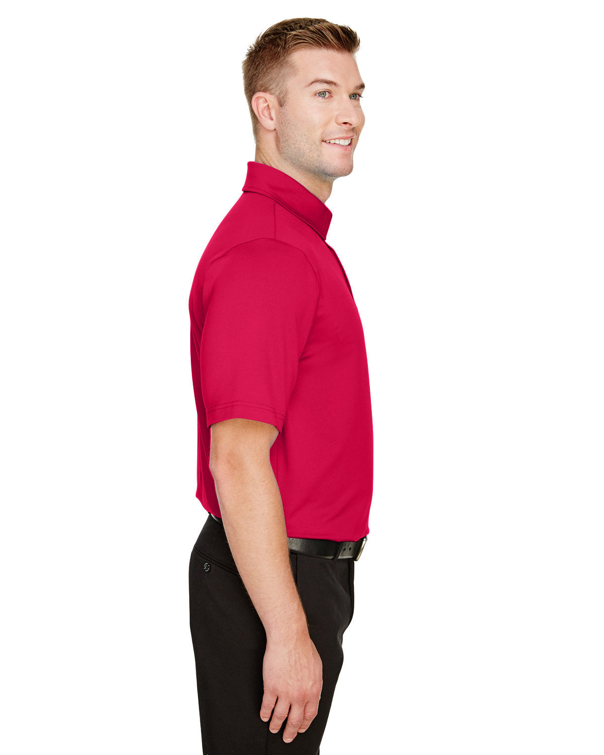 Devon & Jones CrownLux Performance® Men's Range Flex Polo - Side