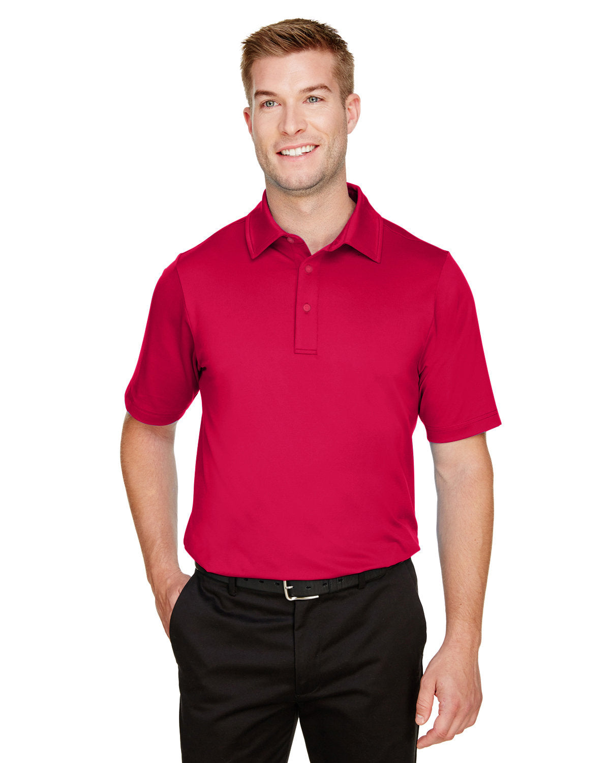 Devon & Jones CrownLux Performance® Men's Range Flex Polo - Red