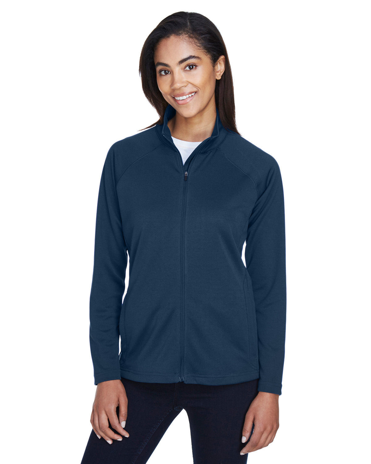 Devon & Jones Ladies' Stretch Tech-Shell® Compass Full-Zip - Front