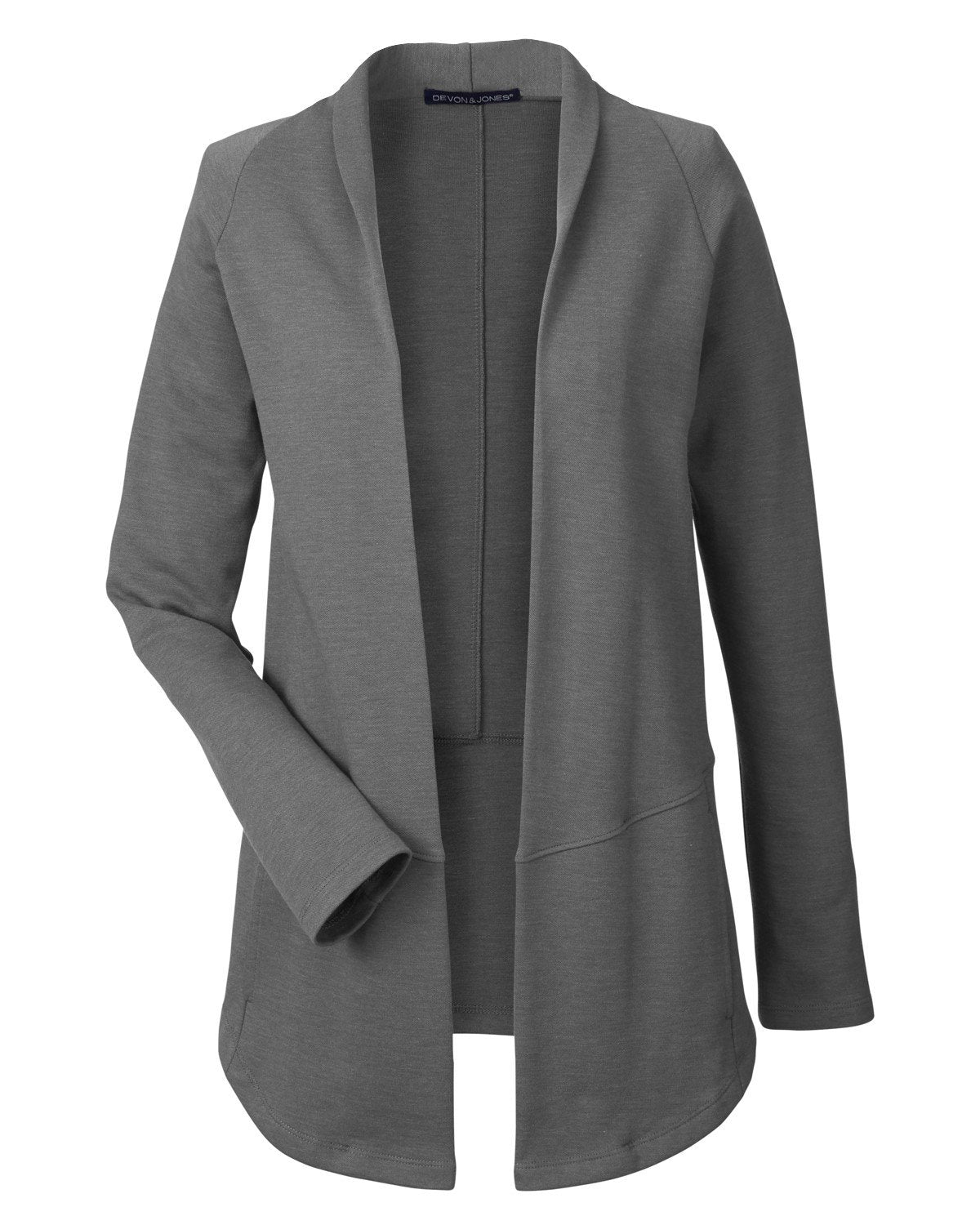 Devon & Jones New Classics® Ladies' Charleston Cardigan - Graphite Melange