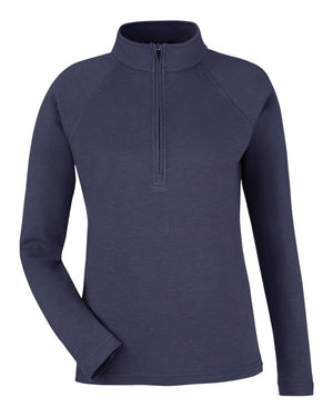 Devon & Jones New Classics® Ladies' Charleston Quarter-Zip - Navy Melange