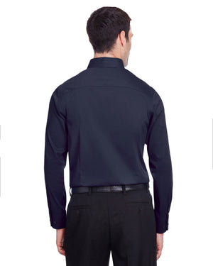 Devon & Jones Men's Crown Collection® Stretch Broadcloth Slim Fit Woven Shirt - Back