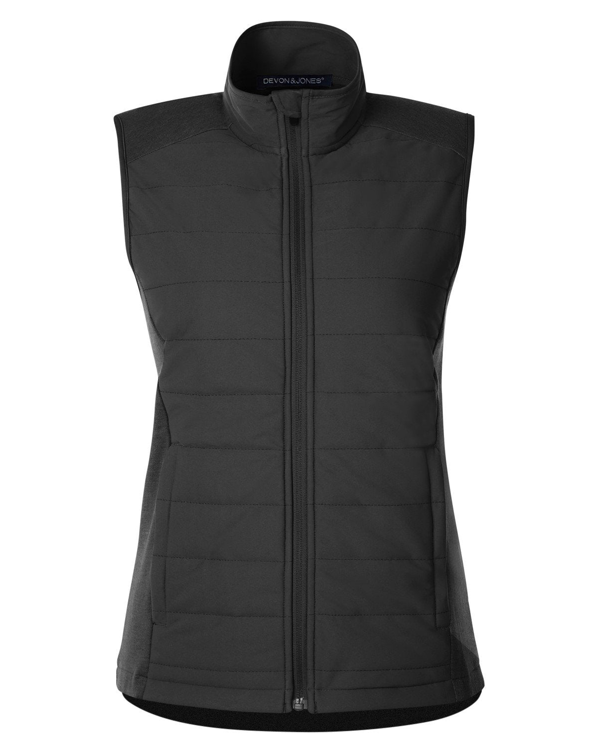 Devon & Jones New Classics® Ladies' Charleston Hybrid Vest - Blk Melange