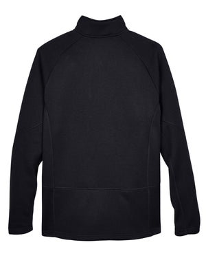 Devon & Jones Adult Bristol Sweater Fleece Quarter-Zip - Back