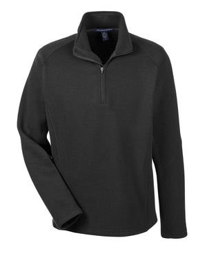 Devon & Jones Adult Bristol Sweater Fleece Quarter-Zip - Zip