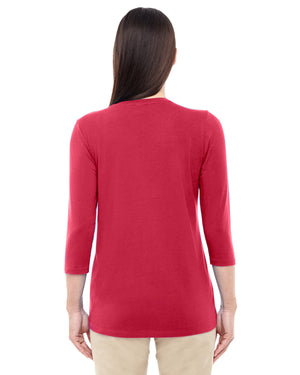 Devon & Jones Ladies' Perfect Fit™ Bracelet-Length V-Neck Top - Back