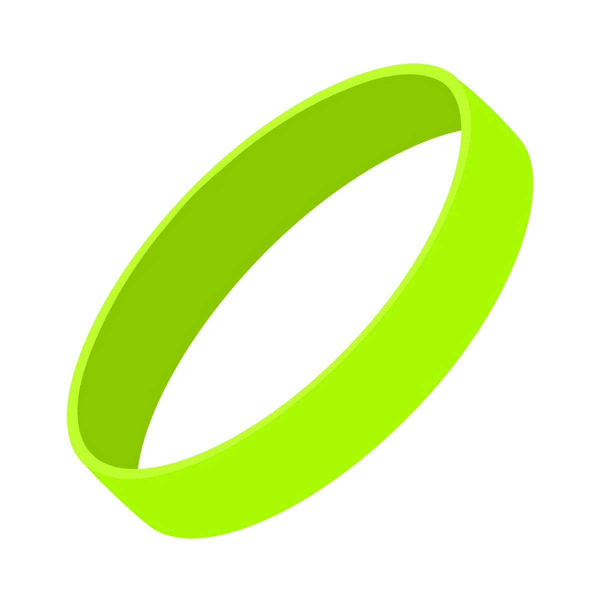 Silicone Wrist Bands - Embossed - CM2050_EMB - Lime Green