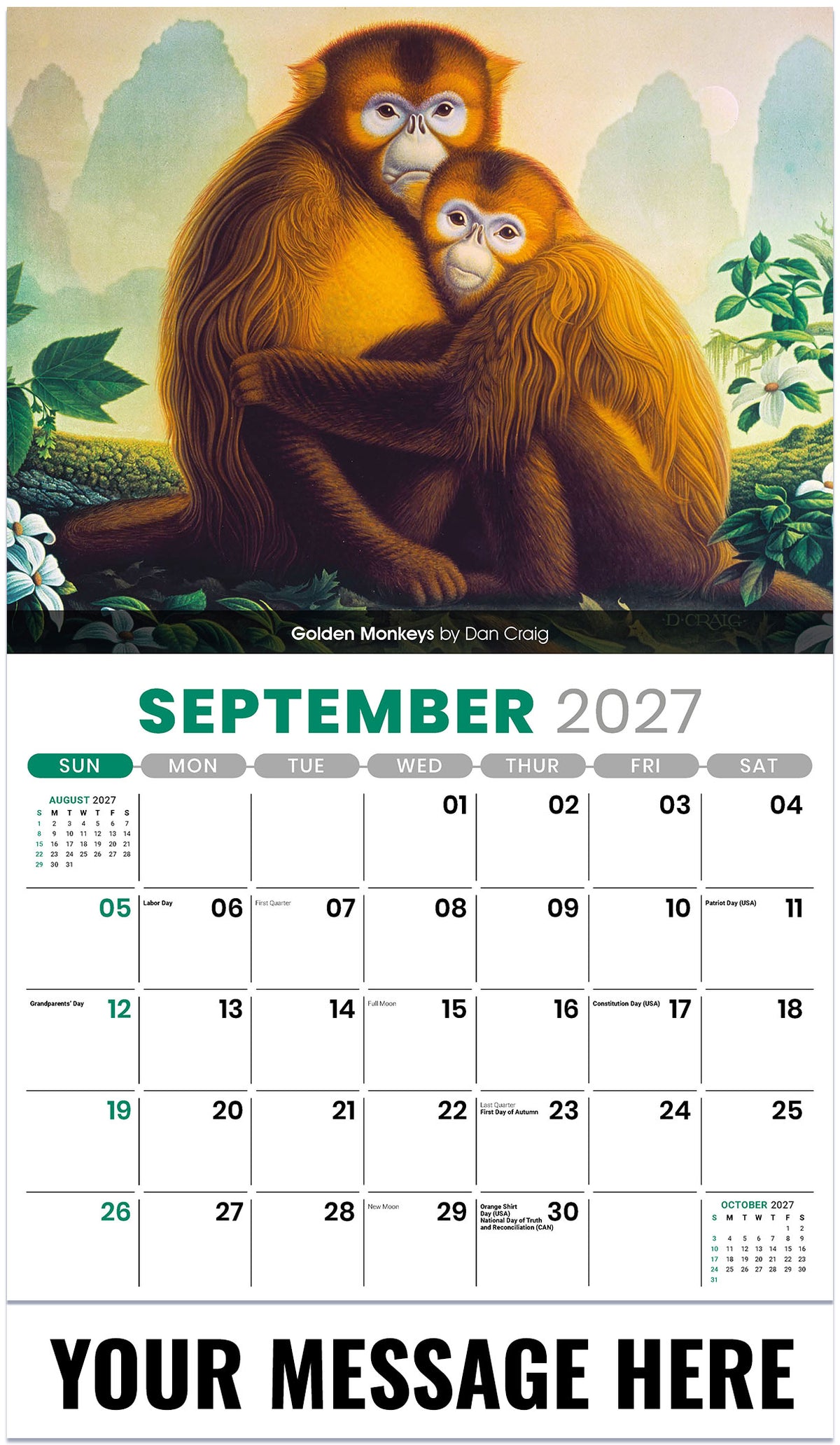 Wildlife Portraits - 2027 Promotional Calendar