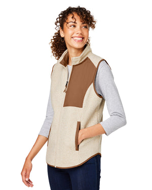 North End Ladies' Aura Sweater Fleece Vest