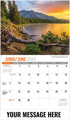 Scenes of America (Bilingual) - 2026 Promotional Calendar