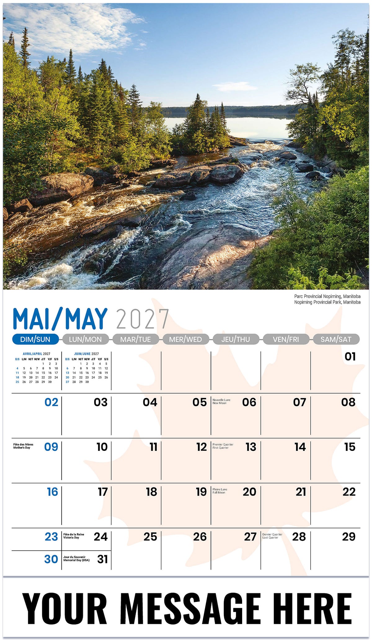 Scenes of Canada (Bilingual) - 2027 Promotional Calendar