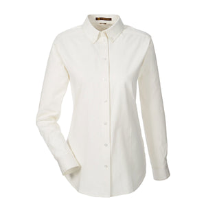 Long Sleeve Twill Shirt with Teflon - Women - White