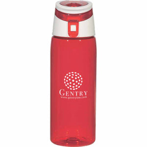 24 oz Flip Top Sports Bottle - Translucent Red