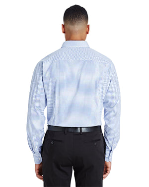 Devon & Jones CrownLux Performance® Men's Micro Windowpane Woven Shirt