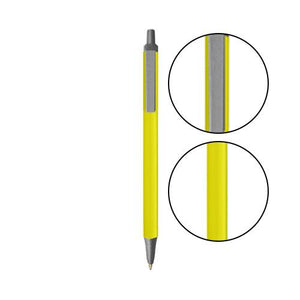 Yellow BIC® Clic Stic® Pen - Yellow With Silver