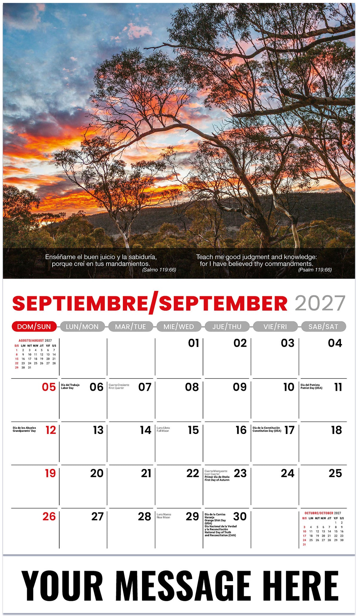 Faith Passages (Bilingual) - 2027 Promotional Calendar