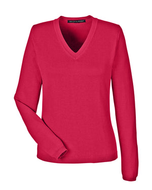 Devon & Jones Ladies' V-Neck Sweater