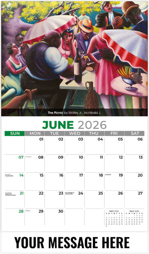 Celebration of African American Art - 2026 Promotional Calendar