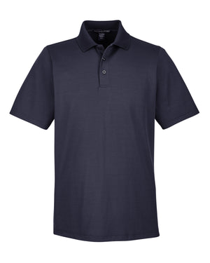 CrownLux Performance™ Men's Plaited Polo - Navy