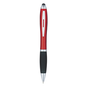 Satin Stylus Pen - Red With Black