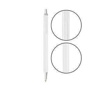 Clear BIC® Clic Stic® Pen - Clear With White