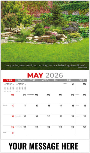 Flowers and Gardens - 2026 Promotional Calendar