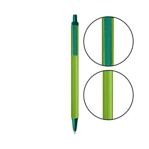 Metallic Green BIC® Clic Stic® Pen - Metallic Green With Forest Green