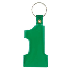 Number 1 Flexy Key Tag - CM2073 - Red