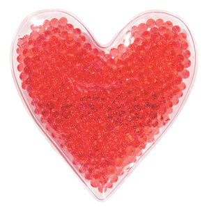 Heart Shape Gel Beads Hot/Cold Pack - Red