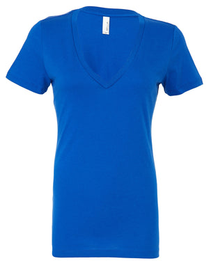 Bella + Canvas Ladies' Jersey Short-Sleeve Deep V-Neck T-Shirt