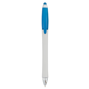 Harmony Stylus Pen With Highlighter - White With Blue